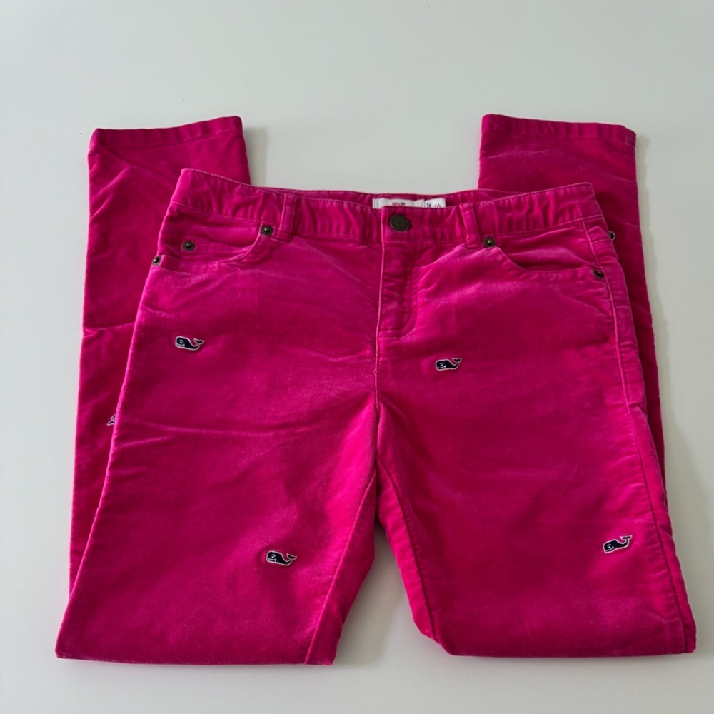 Vineyard Vines Girls Pink Velvet Jeans